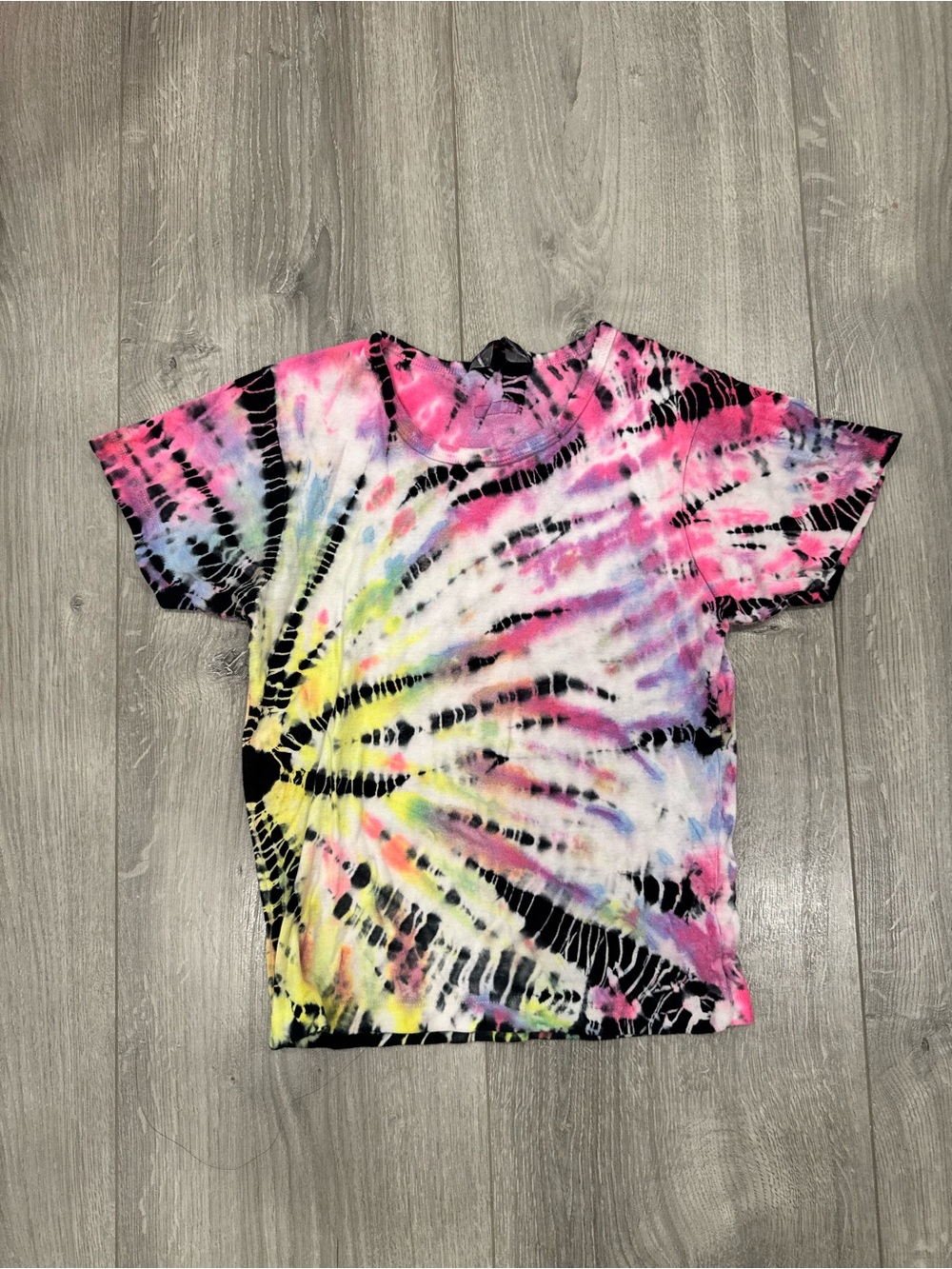 Tie-Dye Short Sleeve Kids Tee - Multicolor